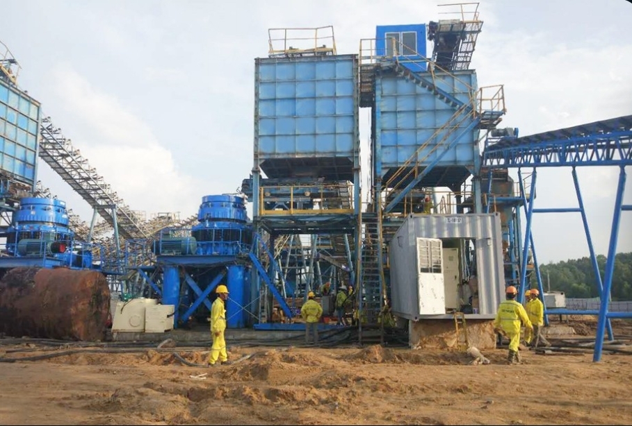 800 tons per hour diabase crushing production line