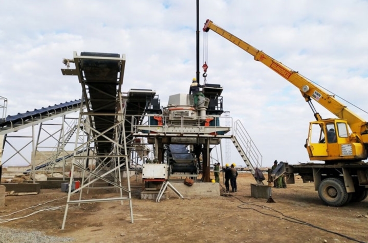 daily output of 3,000 tons of limestone sand production line project