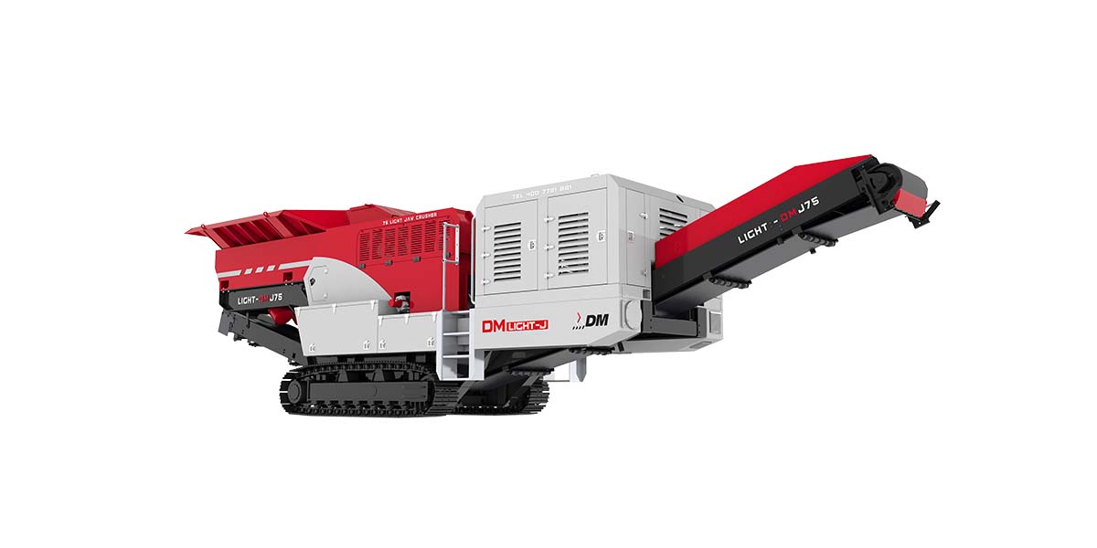 Concasseur à mâchoires petit mobile sur chenilles DM‑LIGHT