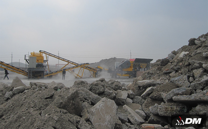 Concasseur de pierres pour la valorisation des déchets de construction