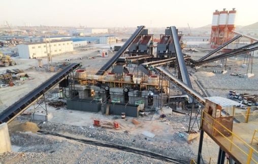 tuff sand production line with an output of 1000 tons per hour