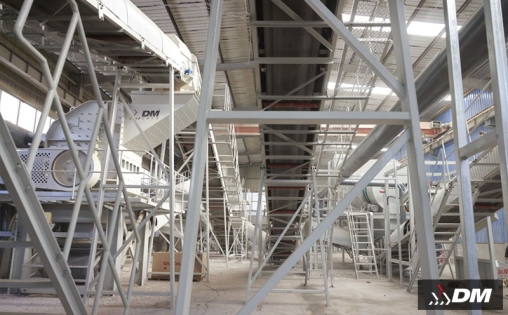 Máquina fabricadora de arena eficiente para áridos de construcción