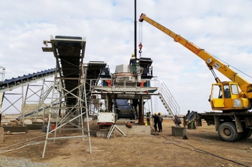 daily output of 3,000 tons of limestone sand production line project