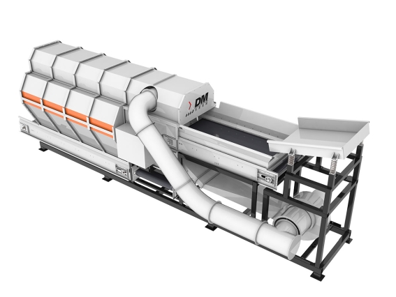 Séparateur d'air à pression négative à conversion de fréquence pour recyclage